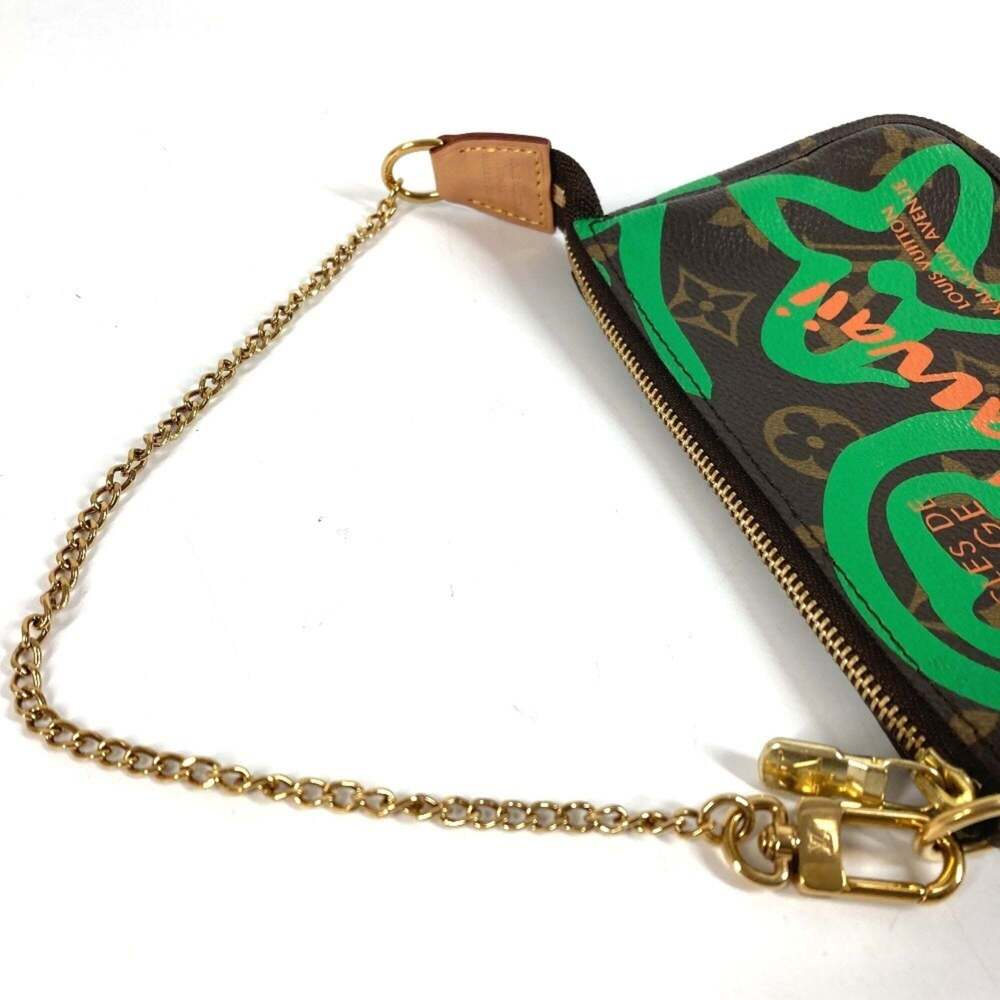 LOUIS VUITTON Brown Monogram Canvas Pochette Pouch - Picture 6 of 12